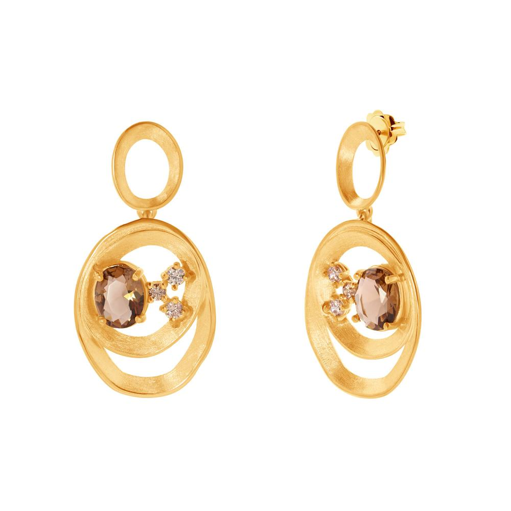 BRINCOS EUGÉNIO CAMPOS COM CRISTAIS CZ