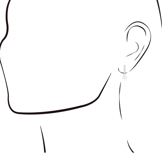 BRINCOS EM PRATA 925% DOURADA EUGÉNIO CAMPOS COM PÉROLA 2.50GR