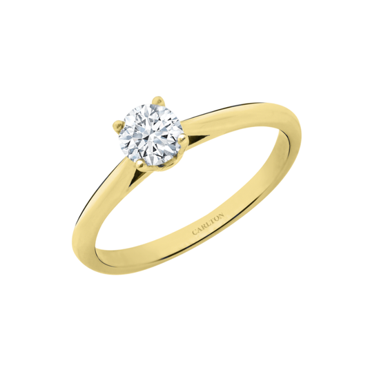 Solitário Carlton Jewellery Ouro 18k com Diamantes