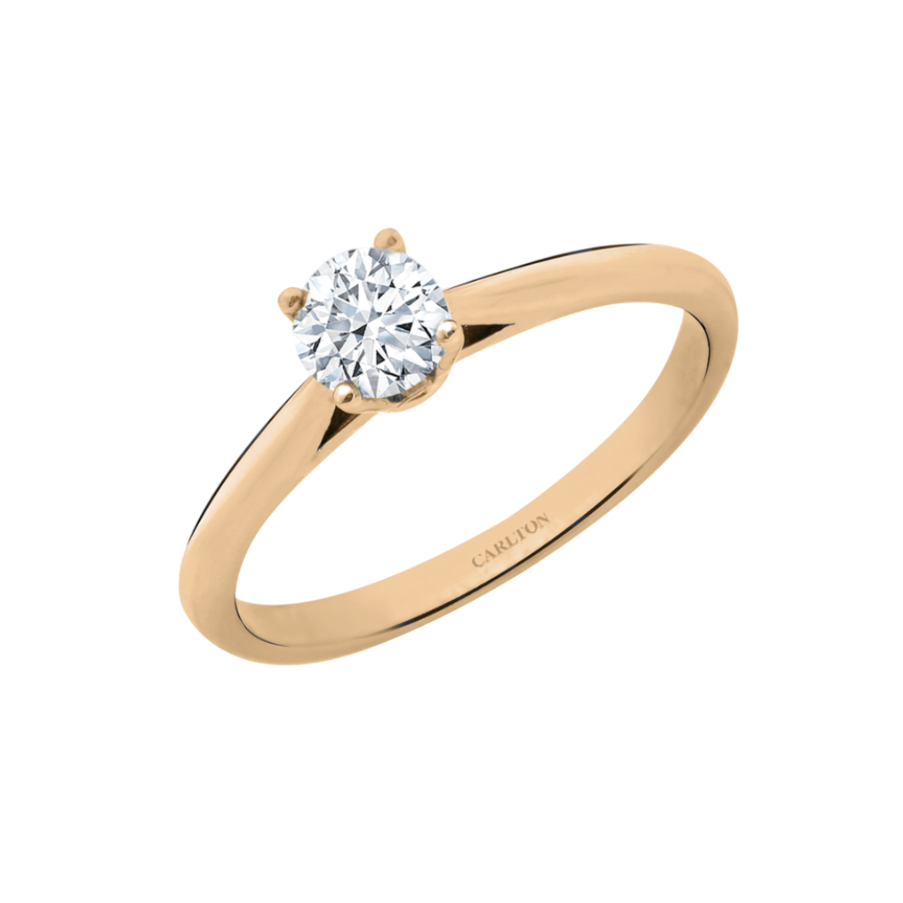 Solitário Carlton Jewellery Ouro 18k com Diamantes