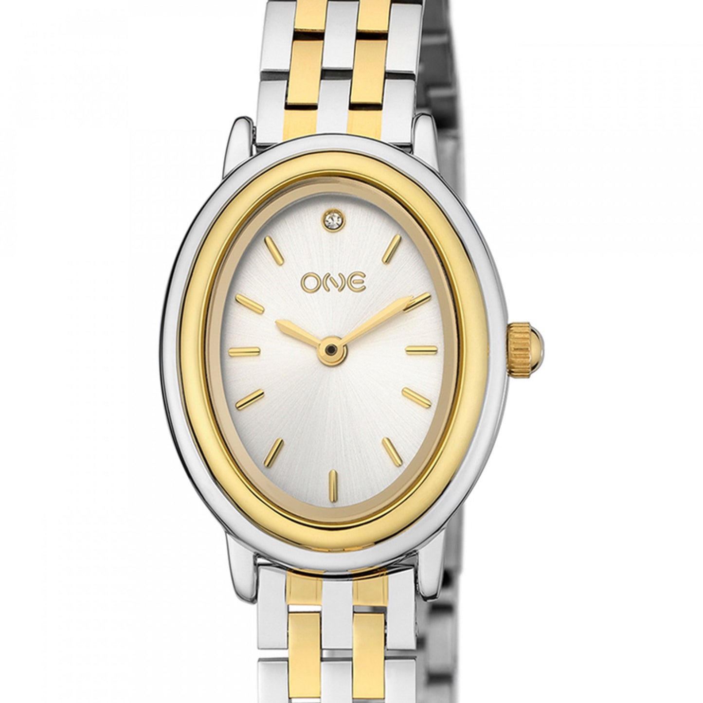 RELOGIO ONE SENHORA FLIRT BICOLOR