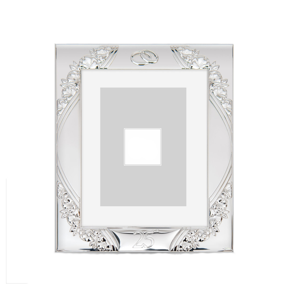 PORTA FOTOS 25 ANIVERSÁRIO FLORES 15x20