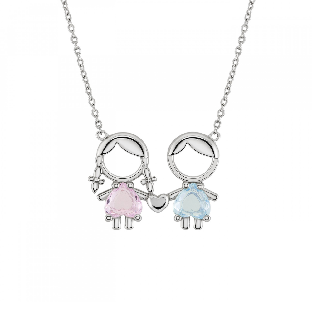 FIO UNIKE EM PRATA 925% MENINO + MENINA