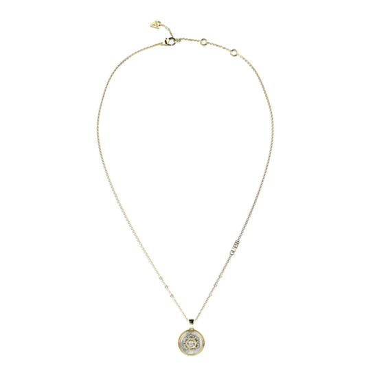 FIO GUESS "LA FLEUR" EM AÇO DOURADO COM ZIRCÓNIAS