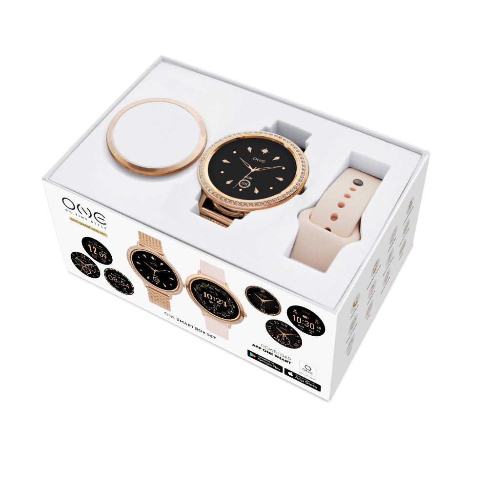 BOX ONE SENHORA SMARTWATCH GLAMCALL ROSE GOLD