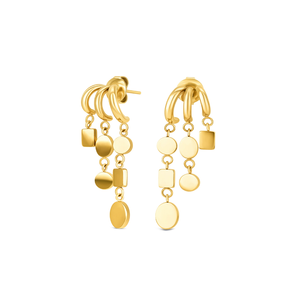 BRINCOS ONE SENHORA DROP GOLD