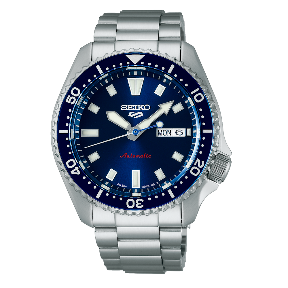 RELÓGIO SEIKO 5 SPORTS MOSTRADOR AZUL AUTOMÁTICO