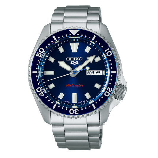 RELÓGIO SEIKO 5 SPORTS MOSTRADOR AZUL AUTOMÁTICO