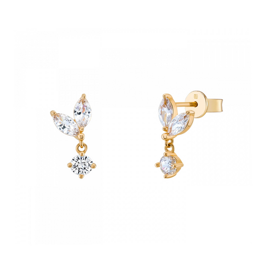 BRINCOS UNIKE MIX & MATCH NAVETE EM PRATA 925%