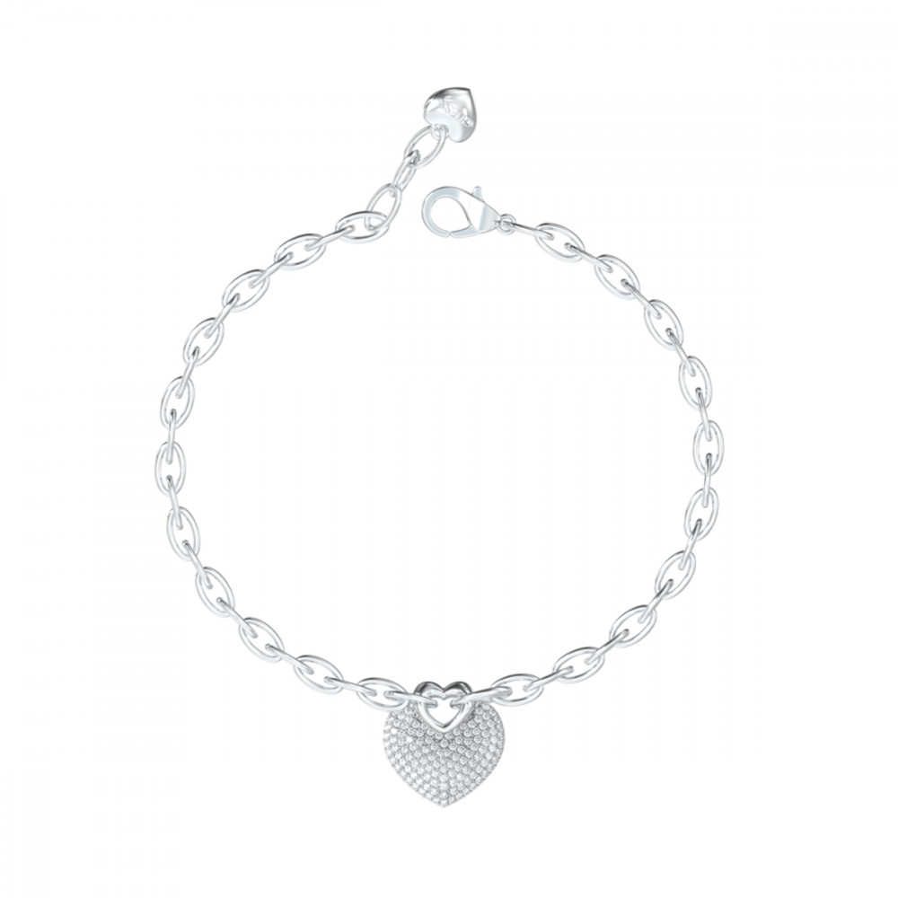 PULSEIRA GUESS HEART EM AÇO DOURADO