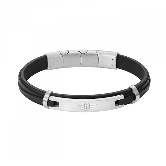 PULSEIRA POLICE LOOPER EM PELE PRETA