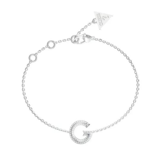 PULSEIRA GUESS G CRYSTAL PRATEADA