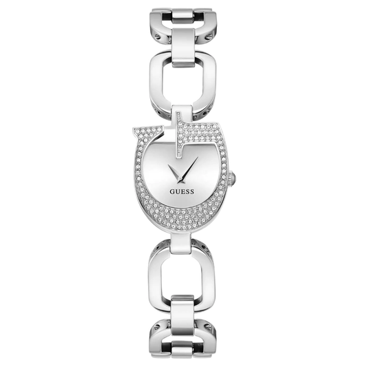 RELÓGIO GUESS GIA EM AÇO PRATEADO COM ZIRCÓNIAS