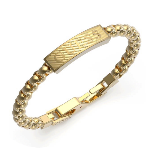 PULSEIRA GUESS BOND STREET EM AÇO DOURADO