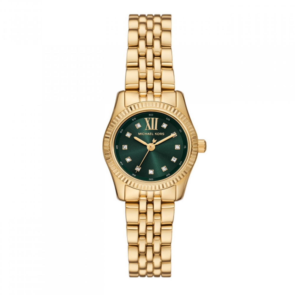 RELÓGIO MICHAEL KORS DOURADO COM MOSTRADOR VERDE