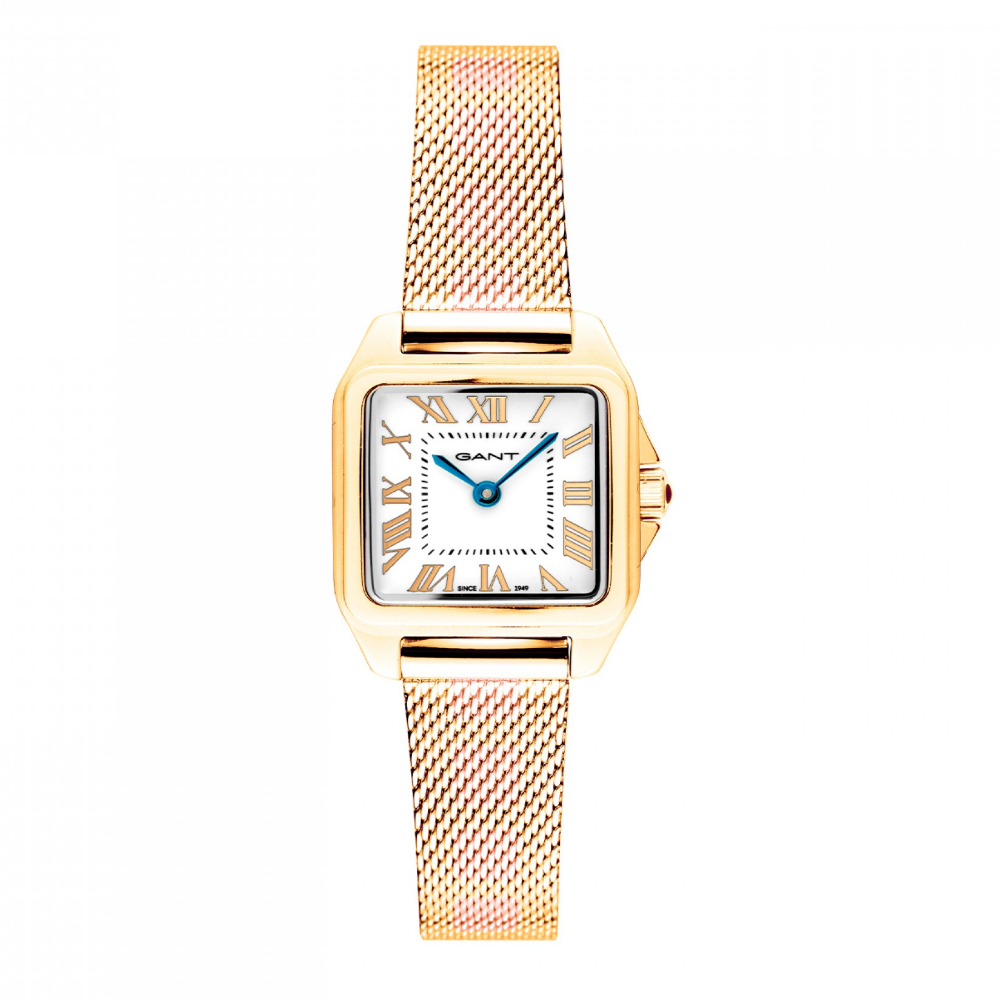 RELÓGIO GANT SENECA DOURADO MALHA MILANESA 22MM
