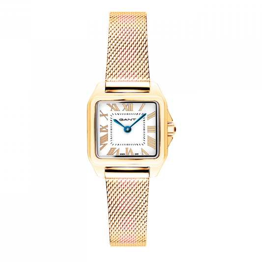RELÓGIO GANT SENECA DOURADO MALHA MILANESA 22MM