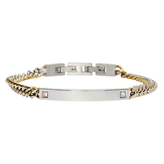 PULSEIRA 2JEWELS EM AÇO CHAPA DOURADA