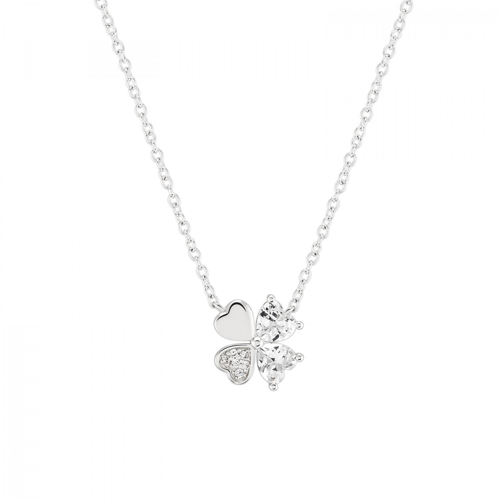 COLAR UNIKE CLASSY & CHIC LOVER SILVER II EM PRATA 925% COM ZIRCÓNIAS