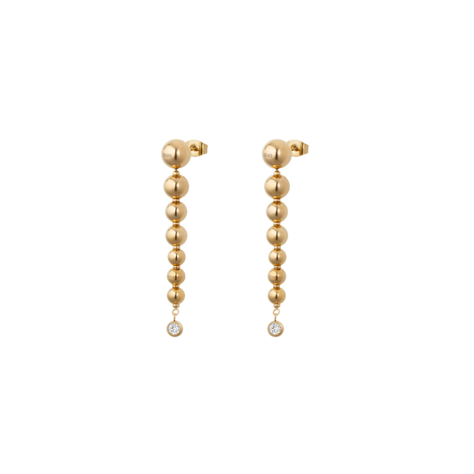 BRINCOS LIU JO EM AÇO DOURADO