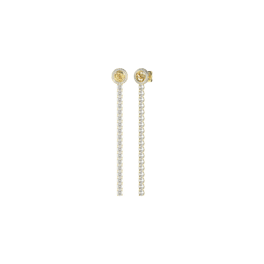 BRINCOS GUESS DOURADOS COM ZIRCÓNIAS