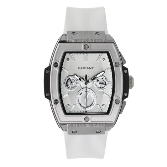 RELOGIO RADIANT HOMEM RYAN BRANCO/SILICONE