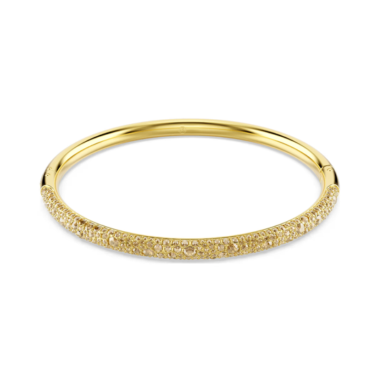 Bracelete Swarovski Sublima Snow pavé, Dourado, Lacado a dourado