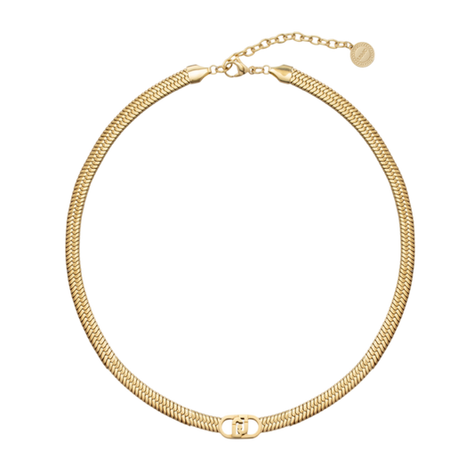 COLAR LIU JO EM AÇO DOURADO