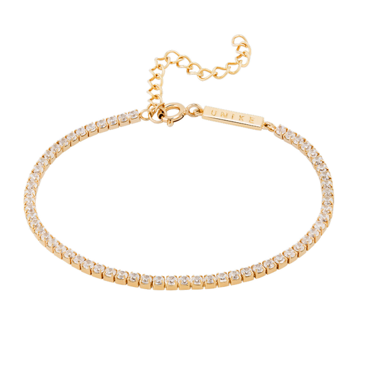 PULSEIRA UNIKE MIA ROSE SHINNY EM PRATA 925% COM ZIRCÓNIAS "UK.PU.1204.0061"