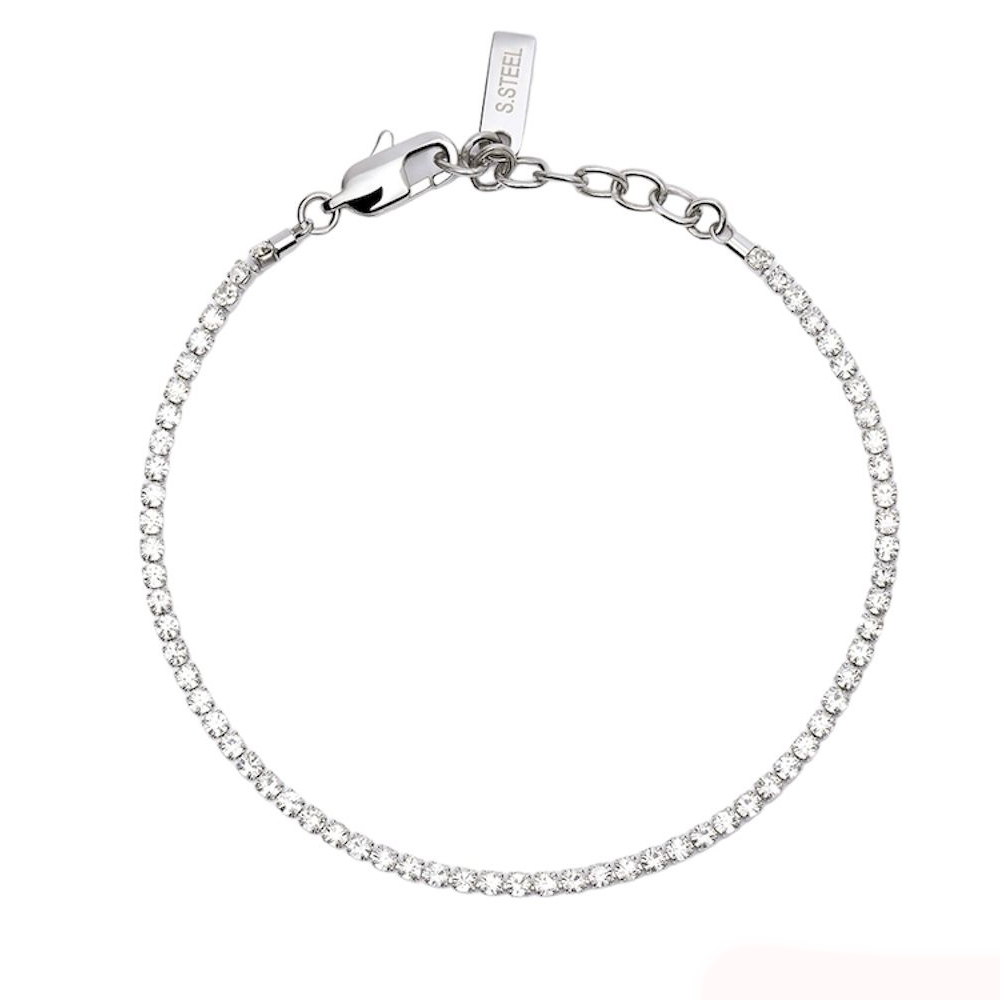 PULSEIRA 2JEWELS EM AÇO COM ZIRCÓNIAS 232384