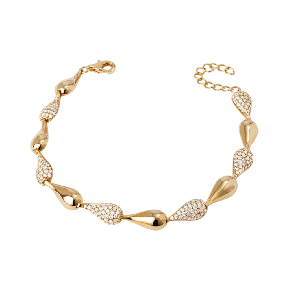 PULSEIRA VIDAL & VIDAL EM BRONZE COM BANHO DE OURO 18K