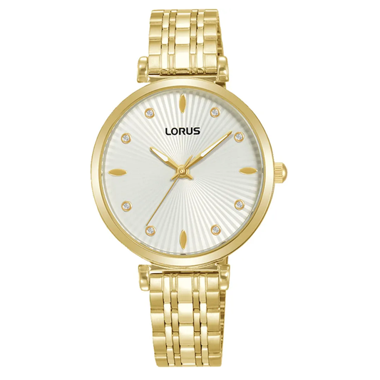 RELÓGIO LORUS WOMAN CLASSIC CRISTAIS DOURADO