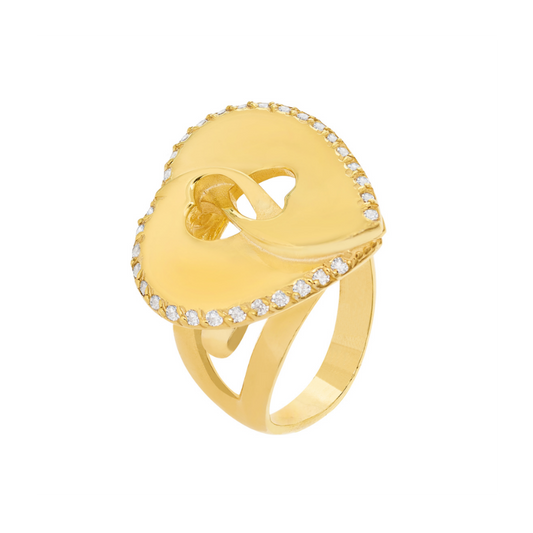 ANEL EUGÉNIO CAMPOS EM PRATA 925% COM ZIRCÓNIAS