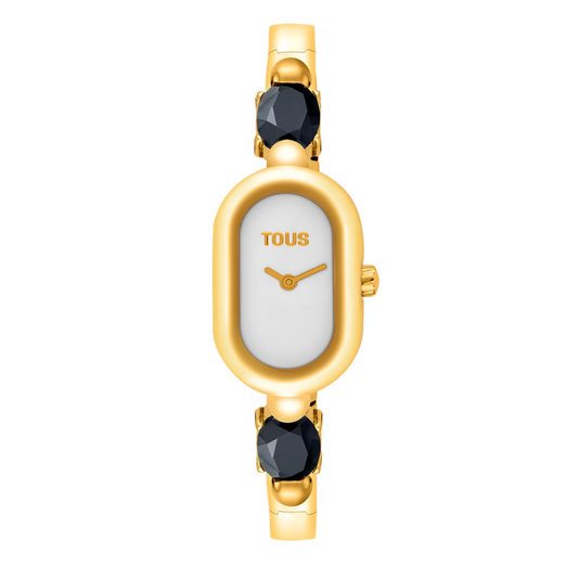 RELÓGIO TOUS DOURADO COM ONIX "3000138600"