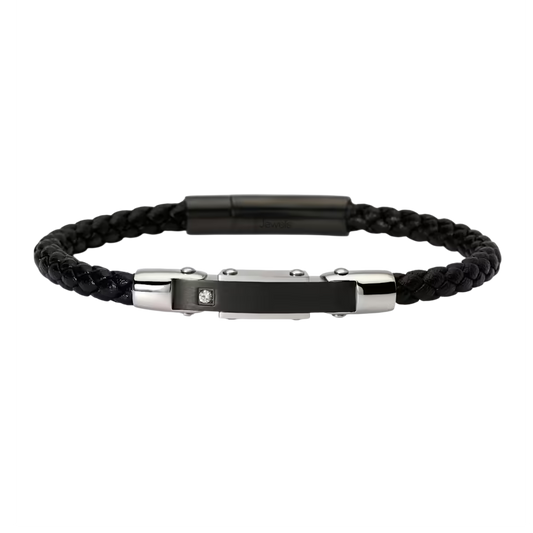 PULSEIRA 2JEWELS EM AÇO E PELE