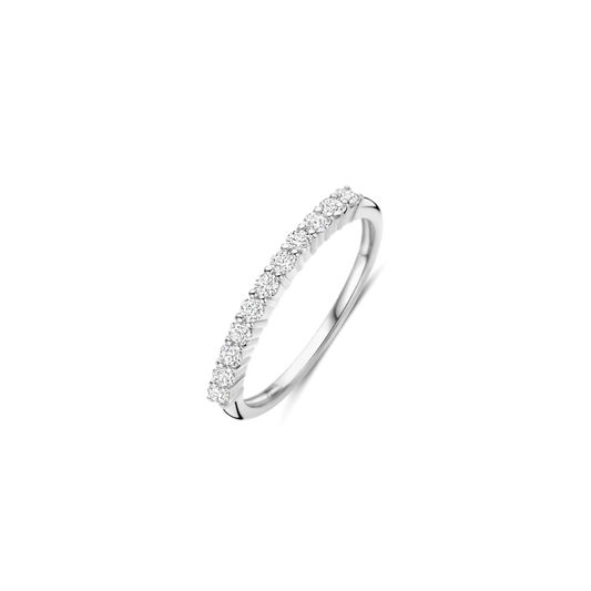 ANEL TI SENTO EM PRATA 925% COM ZIRCÓNIAS