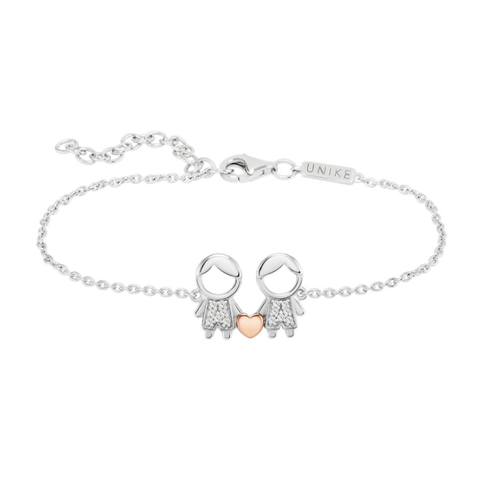 PULSEIRA UNIKE BOY & BOY EM PRATA 925%