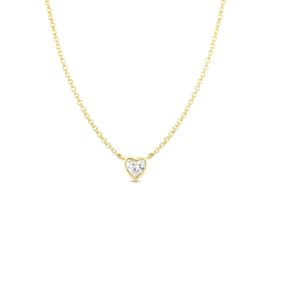 COLAR LIU JO EM AÇO DOURADO COM ZIRCÓNIA