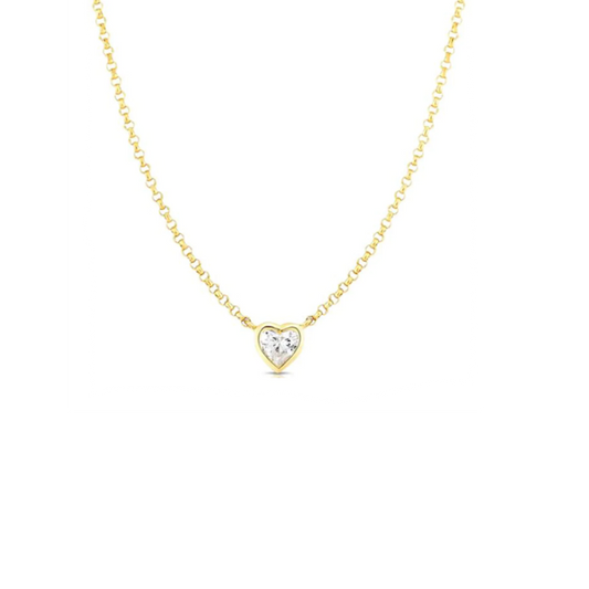 COLAR LIU JO EM AÇO DOURADO COM ZIRCÓNIA