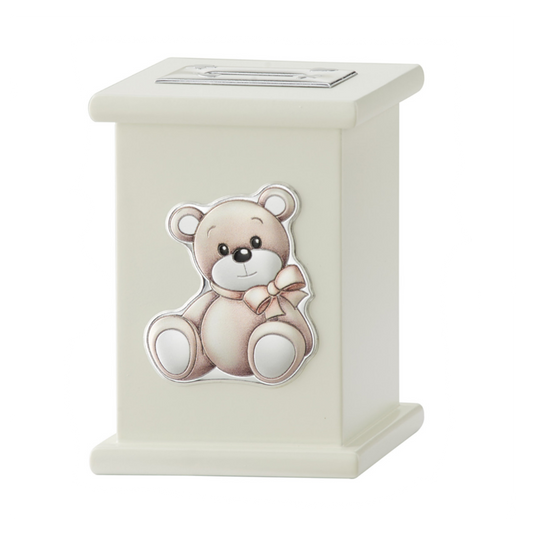 HUCHA MUSICAL OSO BLANCA