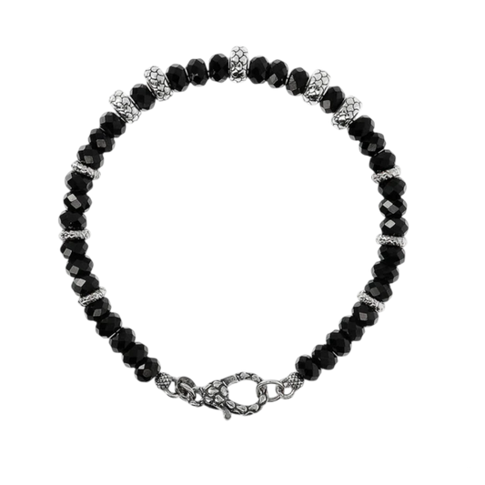 PULSEIRA ALBERT.M EM PRATA 925 PEDRAS ESPINÉLIOS 4.10GR