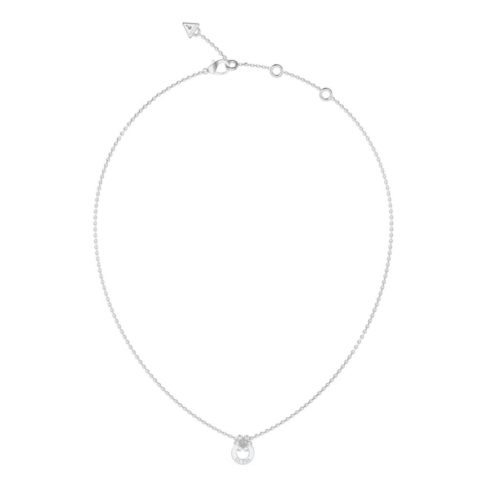 FIO GUESS EM AÇO PRATEADO COM ZIRCÓNIAS