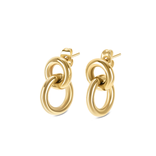 BRINCOS ONE SENHORA LUMINOUS CIRCLE GOLD