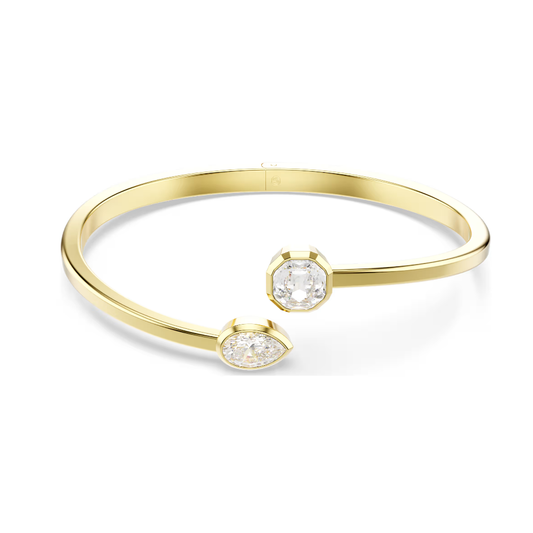 PULSEIRA SWAROVSKI Imber, Combinação de lapidações, Branca, Lacado a dourado