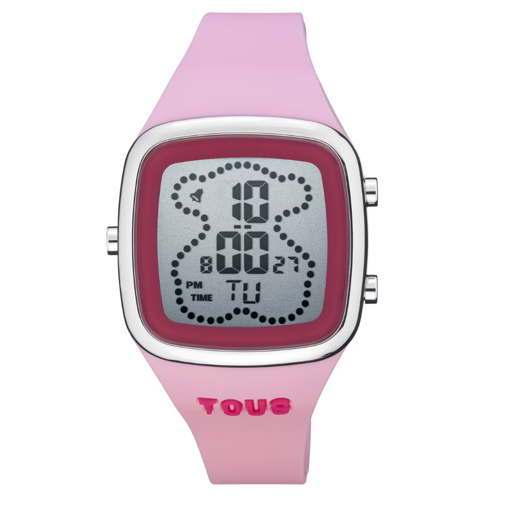 RELÓGIO TOUS B-TIME SILICONE ROSA
