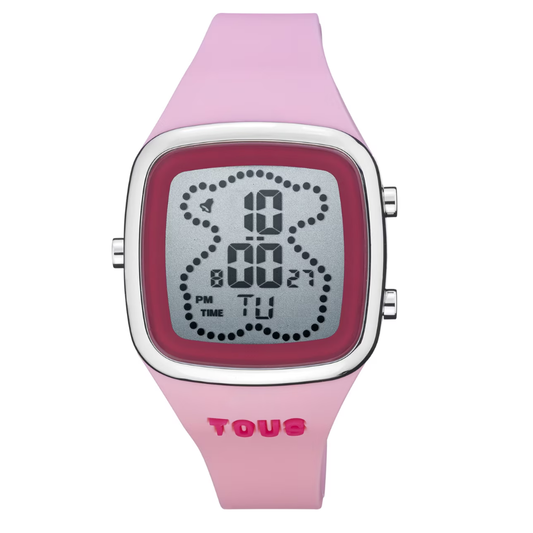 RELÓGIO TOUS B-TIME SILICONE ROSA