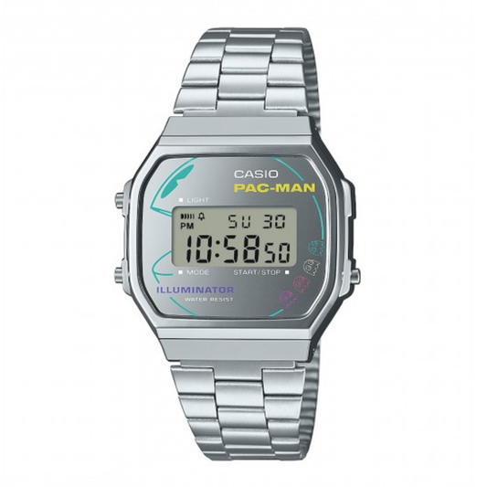 RELÓGIO DIGITAL CLÁSSICO CASIO PAC-MAN "A168WEPC-7AER"