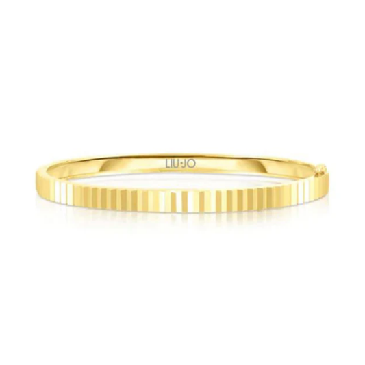 PULSEIRA ESCRAVA LIU JO EM AÇO .DOURADO