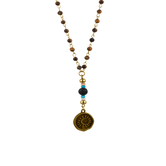 COLAR RADIANT HOMEM PALAU SOL E LUA DOURADO RH000125