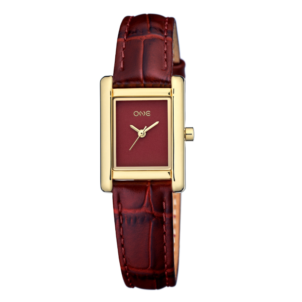 RELOGIO ONE SENHORA VINAGE BORDEAUX